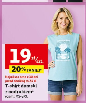 T-shirt damski xs-3xl Auchan inextenso promocja