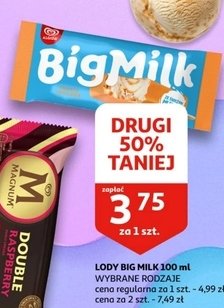 L贸d toffi intense Algida big milk promocja
