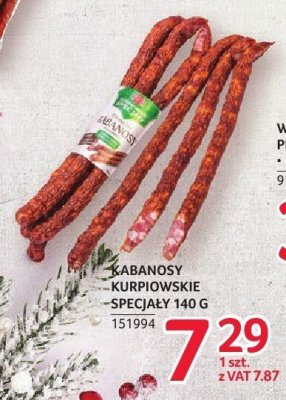 Kabanosy kurpiowskie specjały Pekpol 140g promocja w Selgros