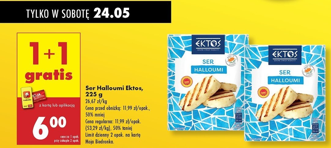 Ser halloumi Ektos promocja