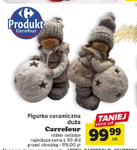 Figurka ceramiczna du偶a Carrefour promocja