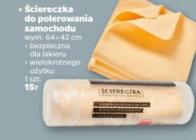 Ściereczka do polerowania samochodu  promocja w Netto