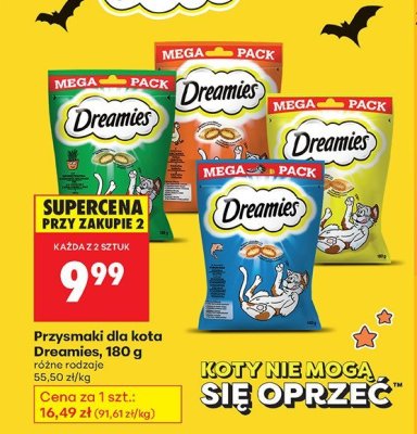 Przysmaki dla kota Dreamies, 180 g promocja w Biedronka