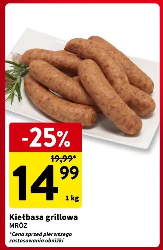 Kiełbasa grillowa Mróz promocja