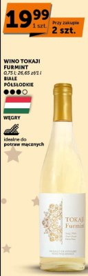 Wino Tokaji Furmint białe półsłodkie promocja w ABC