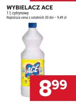 Wybielacz Ace 1 l promocja w Stokrotka