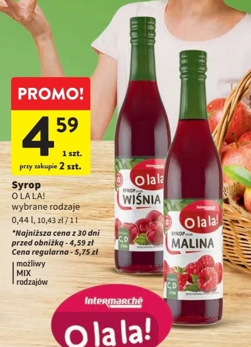 Syrop wiśnia O la la! promocja