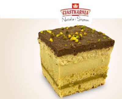 Ciasto pistacja-czekolada promocja w TOPAZ