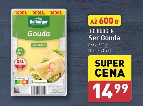 Ser gouda plastry Hofburger promocja