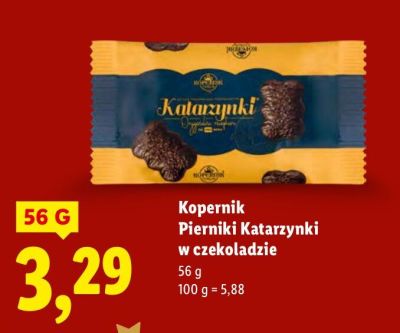 Pierniki Kopernik Pierniki Katarzynki w czekoladzie promocja w Lidl