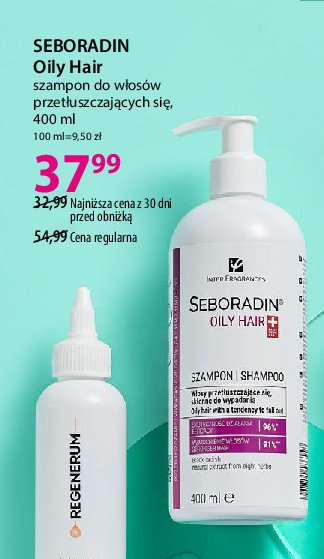 Szampon do włosów przetłuszczających się Seboradin oily hair promocja