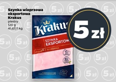 Szynka wieprzowa eksportowa plastry promocja w Netto