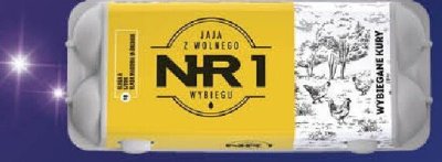 Jaja z wolnego wybiegu rozm. M Nr1 wybiegane kury promocja w SPAR