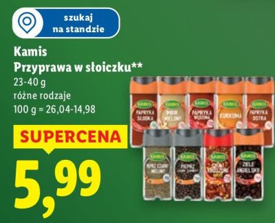 Przyprawa Kamis Przyprawa w słoiczku promocja w Lidl