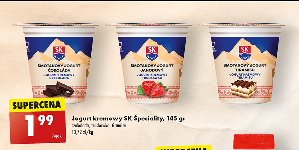 Jogurt kremowy truskawka Sk speciality promocja