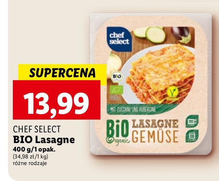 Lasagne bolognese bio Chef select promocja