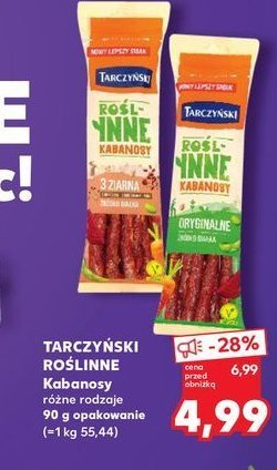 Kabanosy oryginalne Tarczyński roślinne promocja