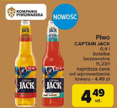 Piwo Captain jack mango daiquiri promocja w Carrefour Market