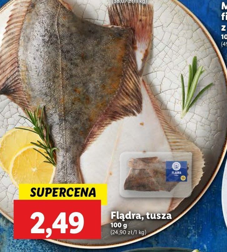 Flądra tusza Codziennie ryba w lidlu promocja