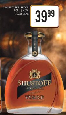 Brandy SHUSTOFF 0,5 L promocja w Dino