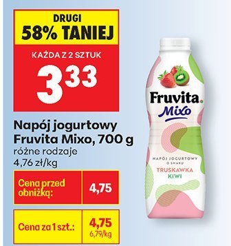Napój jogurtowy Mixo różne rodzaje promocja w Biedronka