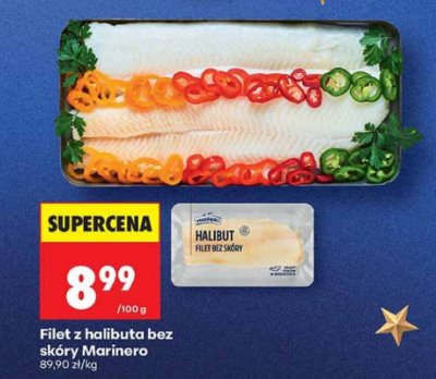 Filet z halibuta bez skóry Marinero promocja w Biedronka