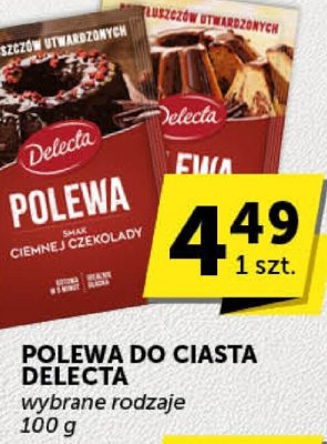 Polewa do ciasta Delecta wybrane rodzaje promocja w Euro Sklep