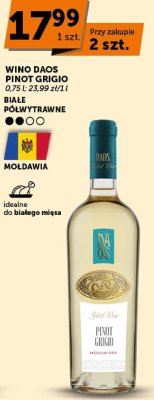 Wino Daos Pinot Grigio promocja w ABC
