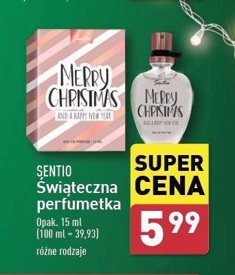 Perfumetka Sentio merry christmas promocja w Aldi