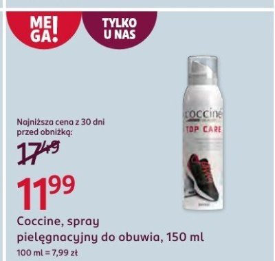 Spray pielęgnacyjny do obuwia promocja w Rossmann