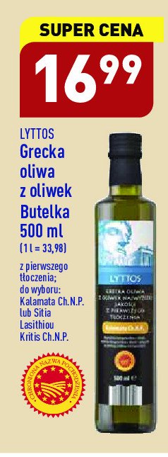 Oliwa z oliwek kalamata Lyttos promocja