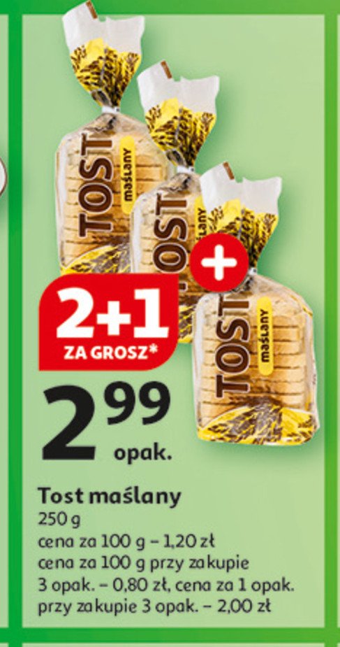 Chleb tostowy maślany promocja w Auchan