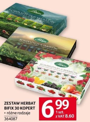 Zestaw herbat Bifix 30 kopert różne rodzaje promocja w Selgros