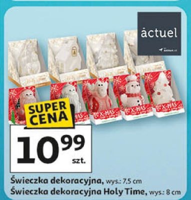Świeczka dekoracyjna Holy Time wys. 8 cm promocja w Auchan