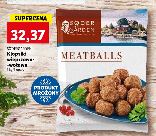 Szwedzkie klopsiki z mi臋sa wieprzowo-wo艂owego Sodergarden promocja