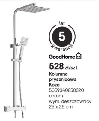 Kolumna prysznicowa Kozo promocja w Castorama