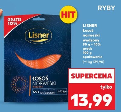 Łosoś norweski wędzony promocja w Kaufland