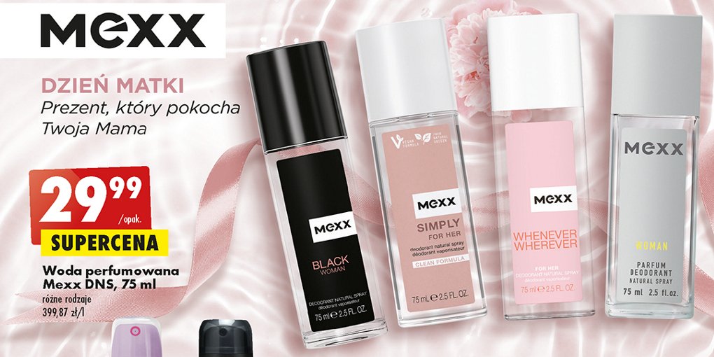 Dezodorant Mexx whenever wherever for her promocja