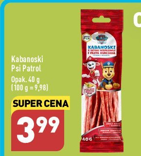 Kabanoski psi patrol z szynki wieprzowej i fileta kurczaka promocja