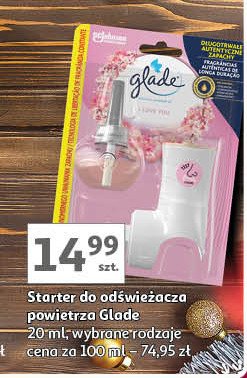 Odświeżasz powietrza + wkład i love you Glade by brise essential oil promocja