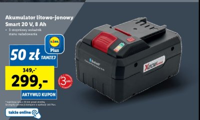 Akumulator litowo-jonowy 20v 8ah Parkside promocja