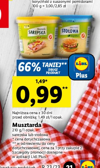 Musztarda sarepska Lidl promocja