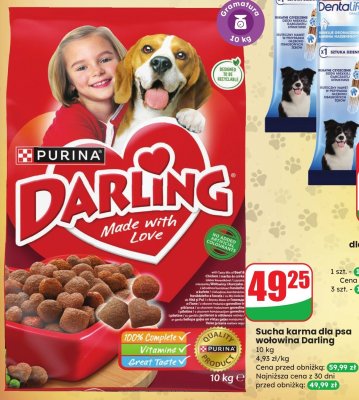 Sucha karma dla psa wołowina Darling promocja w Dino