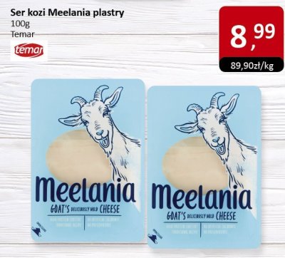 Ser kozi Meelania plastry 100g promocja w Market Point