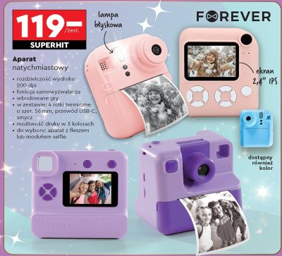 Aparat natychmiastowy Forever promocja w Biedronka