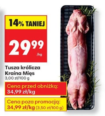 Tusza królicza  promocja w Biedronka