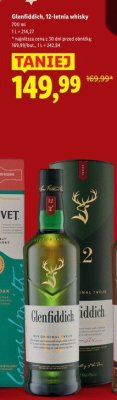 Whisky Glenfiddich, 12-letnia 700 ml promocja w Lidl
