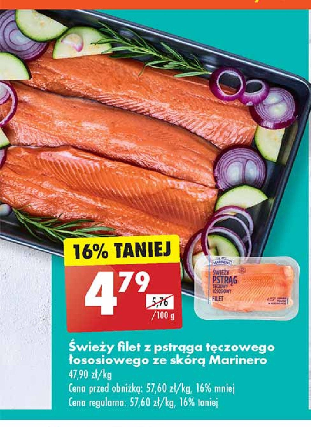 Pstrąg tęczowo-łososiowy filet Marinero promocja