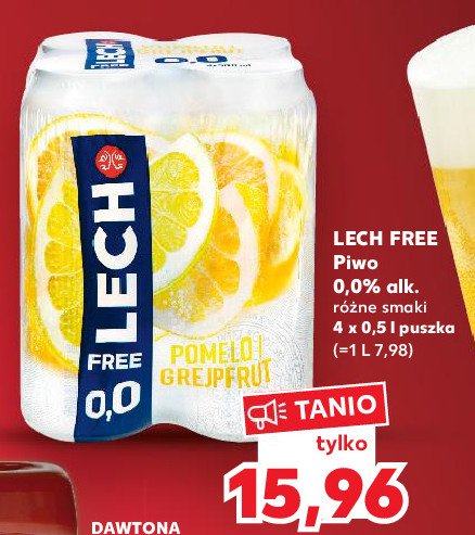 Piwo Lech free pomelo i grejpfrut promocje