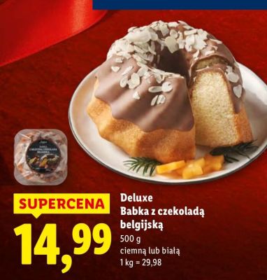 Babka z czekoladą belgijską biała promocja w Lidl